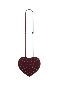 Alaia Le Coeur Bag in Strass Suede Goatskin