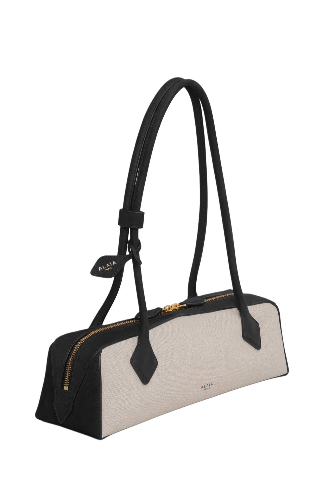 Alaia Le Teckel Medium Bag in Canvas and Nubuck