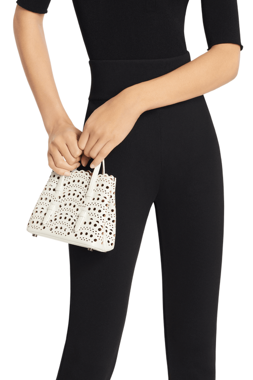 Alaia Mina 16 Bag In Vienne Wave Calfskin