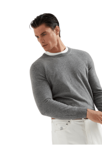 <tc>Brunello Cucinelli</tc> เสื้อสเวตเตอร์แคชเมียร์สำหรับผู้ชาย