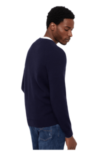<tc>Brunello Cucinelli</tc> เสื้อสเวตเตอร์ผ้าแคชเมียร์ริบสไตล์อังกฤษสำหรับผู้ชาย