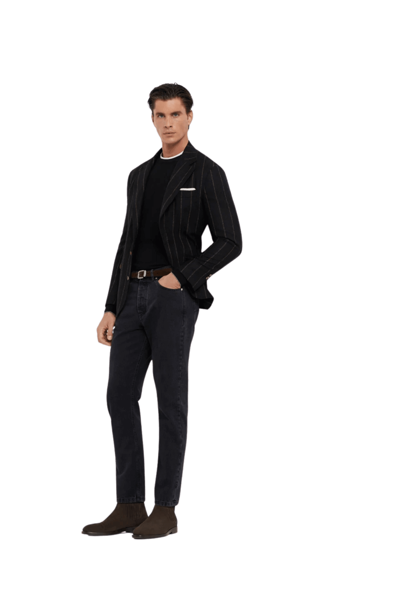 <tc>Brunello Cucinelli</tc> เสื้อสเวตเตอร์แคชเมียร์สำหรับผู้ชาย