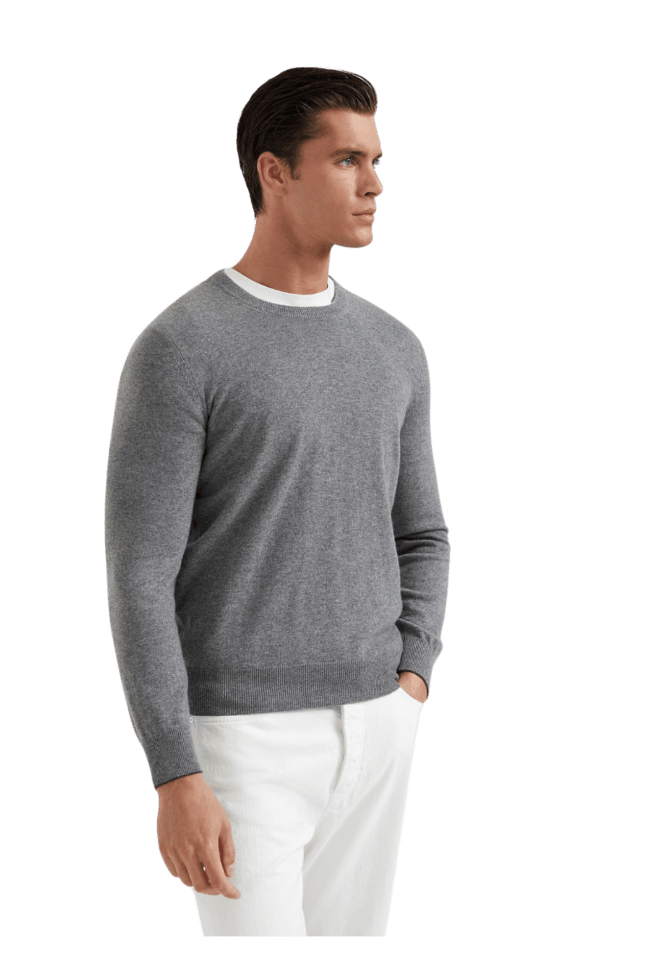 <tc>Brunello Cucinelli</tc> เสื้อสเวตเตอร์แคชเมียร์สำหรับผู้ชาย