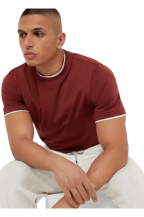 Brunello Cucinelli Men's Cotton Jersey Crew Neck T-shirt With Faux-layering