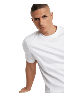Brunello Cucinelli Men's Cotton Jersey Crew Neck T-shirt With Faux-layering