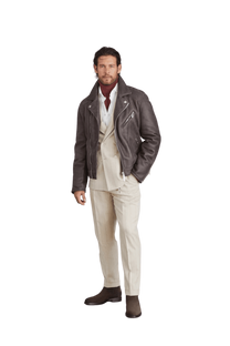 <tc>Brunello Cucinelli</tc> เสื้อเชิ้ตคาวบอยชาย ทรงเข้ารูป ย้อมสี
