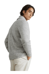 <tc>Brunello Cucinelli</tc> Cárdigan de cachemira Mouliné para hombre con mangas raglán