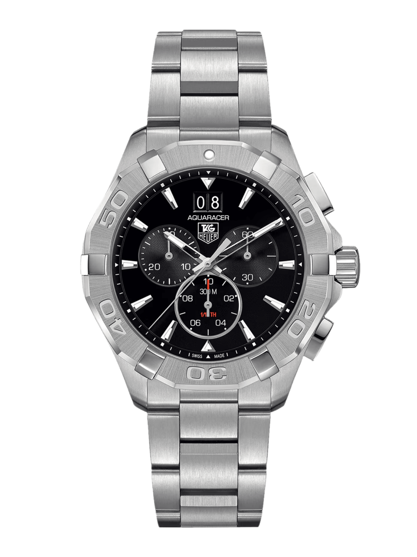 TAG Heuer Aquaracer Quartz Chronograph Black Dial 43mm Men's Watch