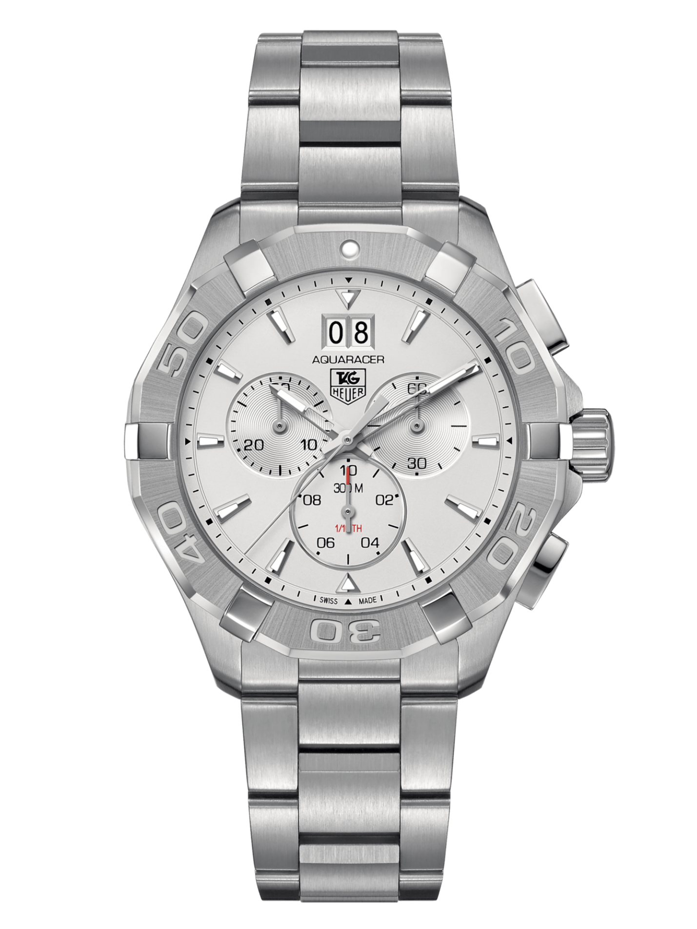 TAG Heuer Aquaracer Quartz Chronograph Grey Dial 43mm Men's Watch