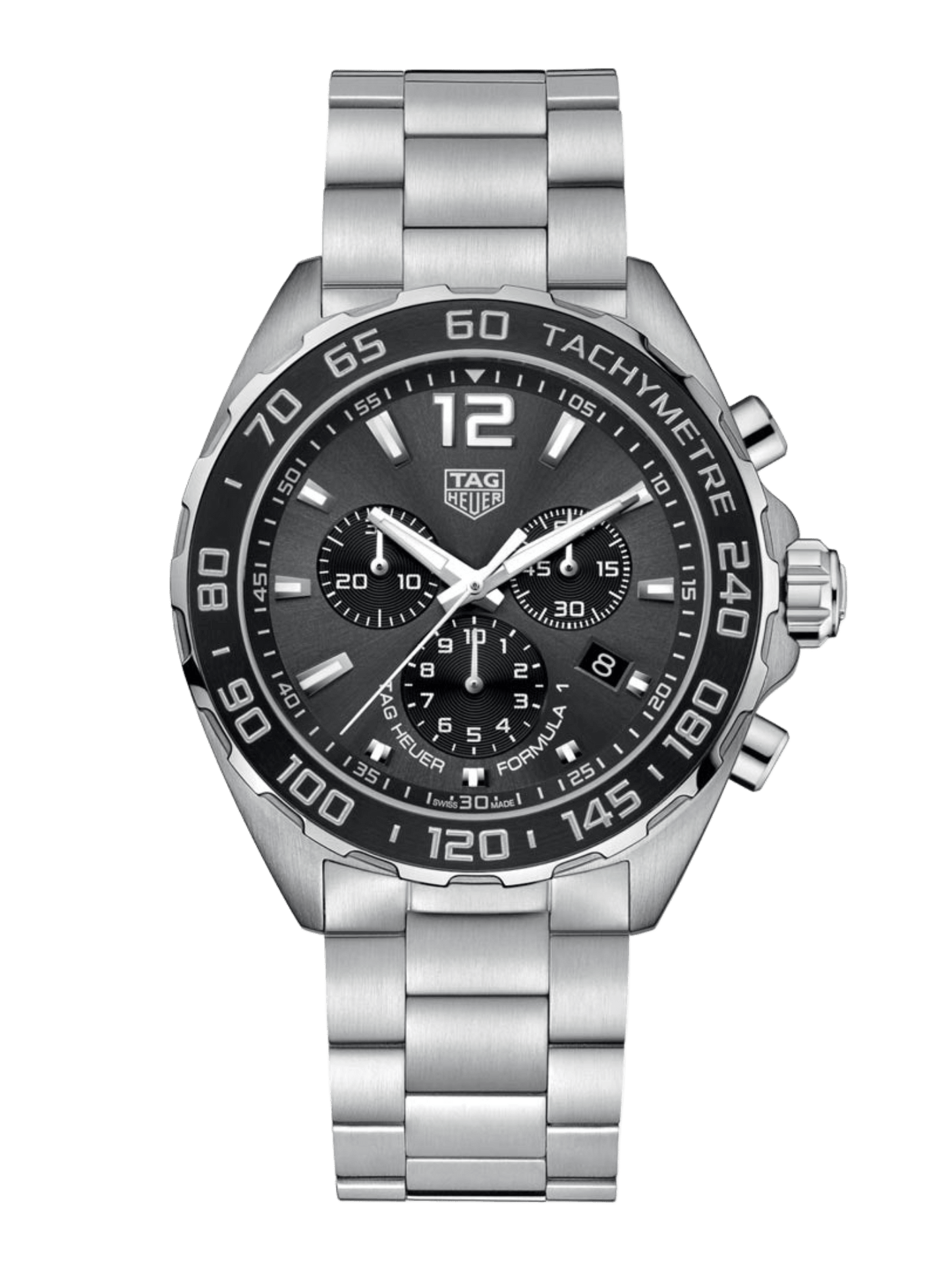 TAG Heuer Formula 1 Chronograph Quartz Grey Dial 43mm Men's Watch