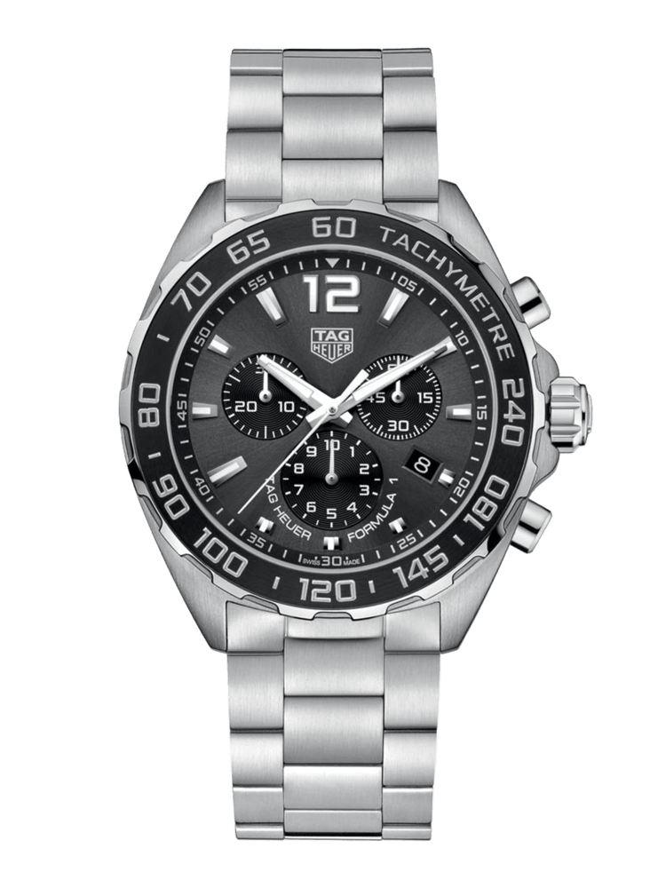 TAG Heuer Formula 1 Chronograph Quartz Grey Dial 43mm Men's Watch