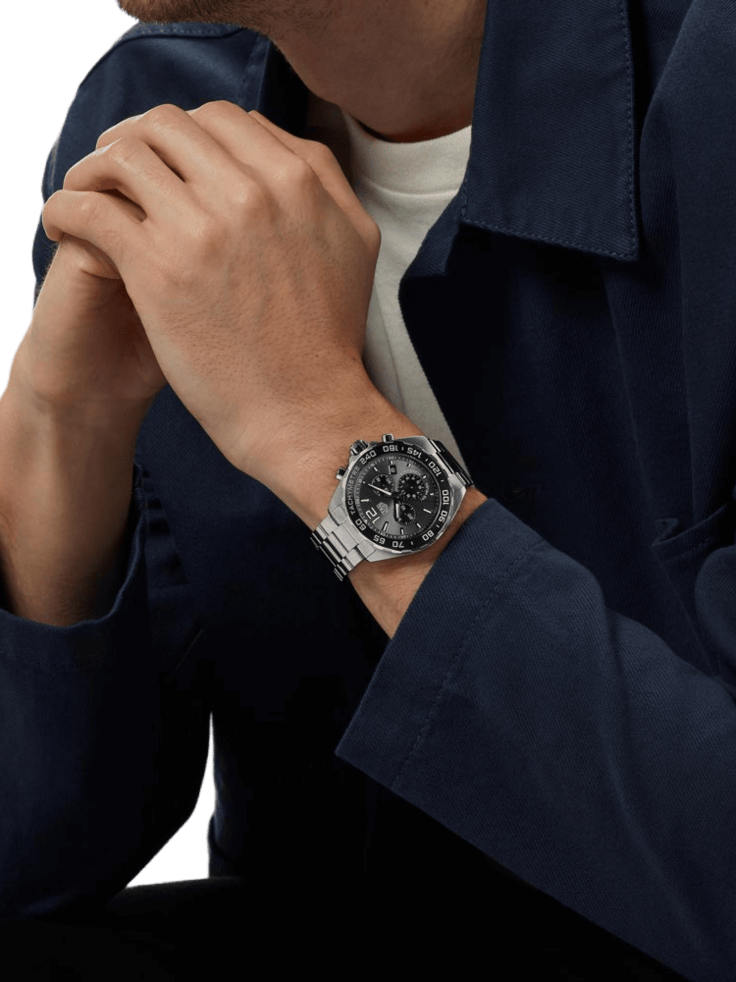 TAG Heuer Formula 1 Chronograph Quartz Grey Dial 43mm Men's Watch