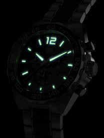 TAG Heuer Formula 1 Chronograph Quartz Steel & Black Ceramic Band 43mm Men's Watch