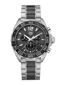 TAG Heuer Formula 1 Chronograph Quartz Steel & Black Ceramic Band 43mm Men's Watch