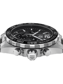 TAG Heuer Formula 1 Chronograph Quartz Steel & Black Ceramic Band 43mm Men's Watch