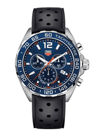 TAG Heuer Formula 1 Chronograph 43mm Blue Dial Rubber Strap Men's Watch