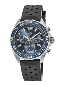 TAG Heuer Formula 1 Chronograph 43mm Blue Dial Rubber Strap Men's Watch