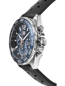 TAG Heuer Formula 1 Chronograph 43mm Blue Dial Rubber Strap Men's Watch