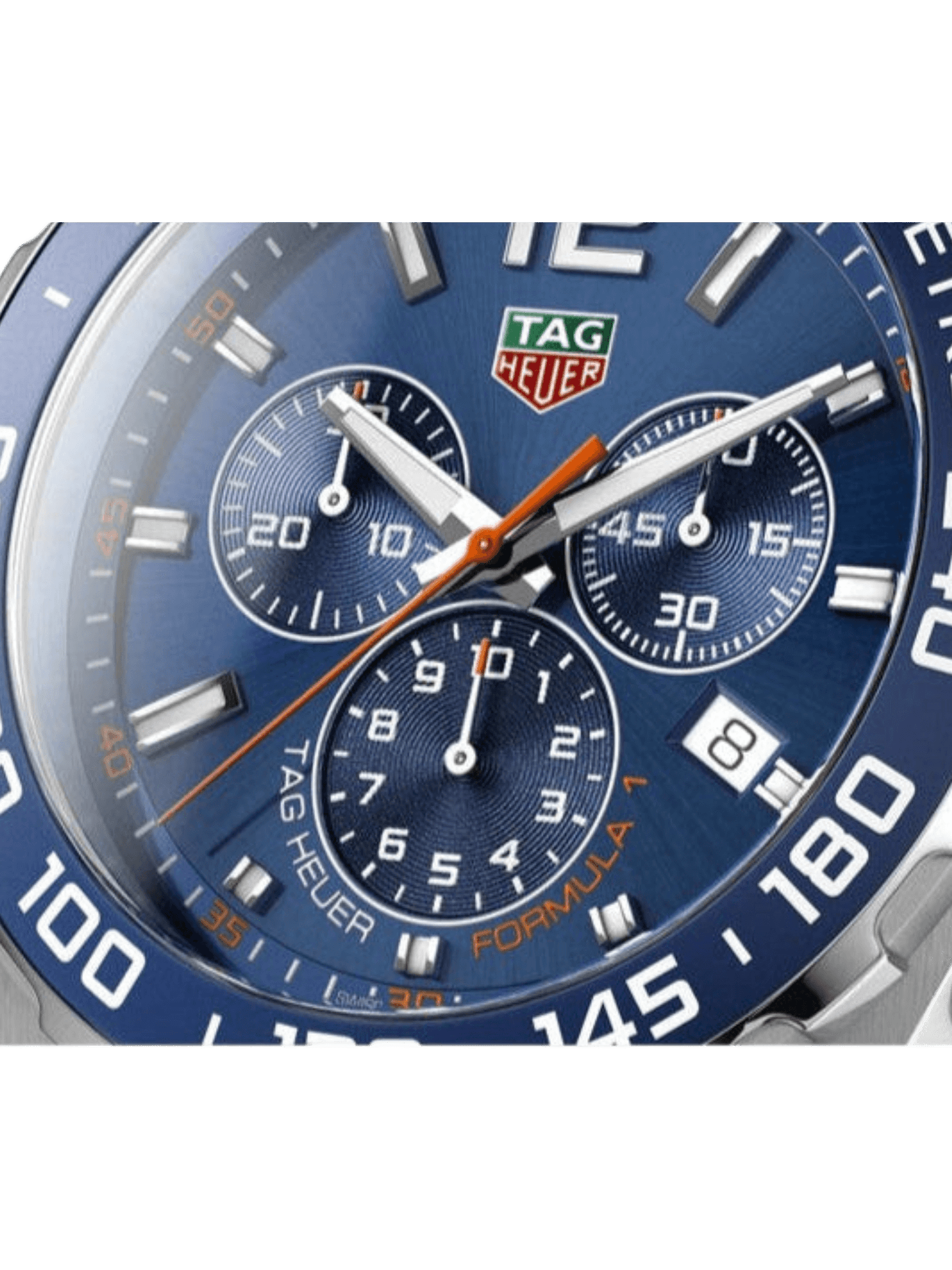 TAG Heuer Formula 1 Chronograph 43mm Blue Dial Rubber Strap Men's Watch