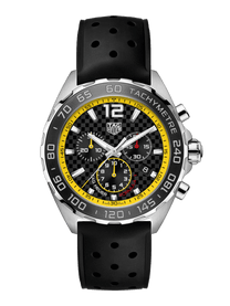 TAG Heuer Formula 1 Chronograph Quartz Black Dial Rubber Strap 43mm Men's Watch