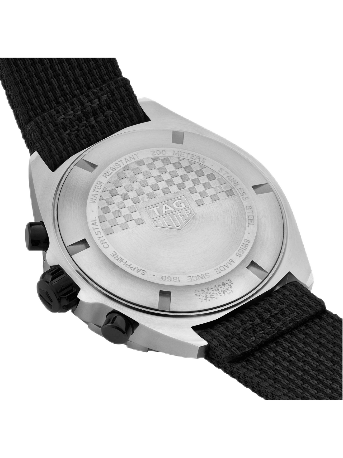 TAG Heuer Formula 1 Chronograph Grey Dial Lime-Yellow Trims Nylon Strap 43mm Men's Watch