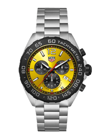 TAG Heuer Formula 1 Chronograph Quartz Yellow Dial 43mm Men's Watch