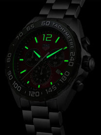 TAG Heuer Formula 1 Chronograph Quartz Red Dial 43mm Men's Watch