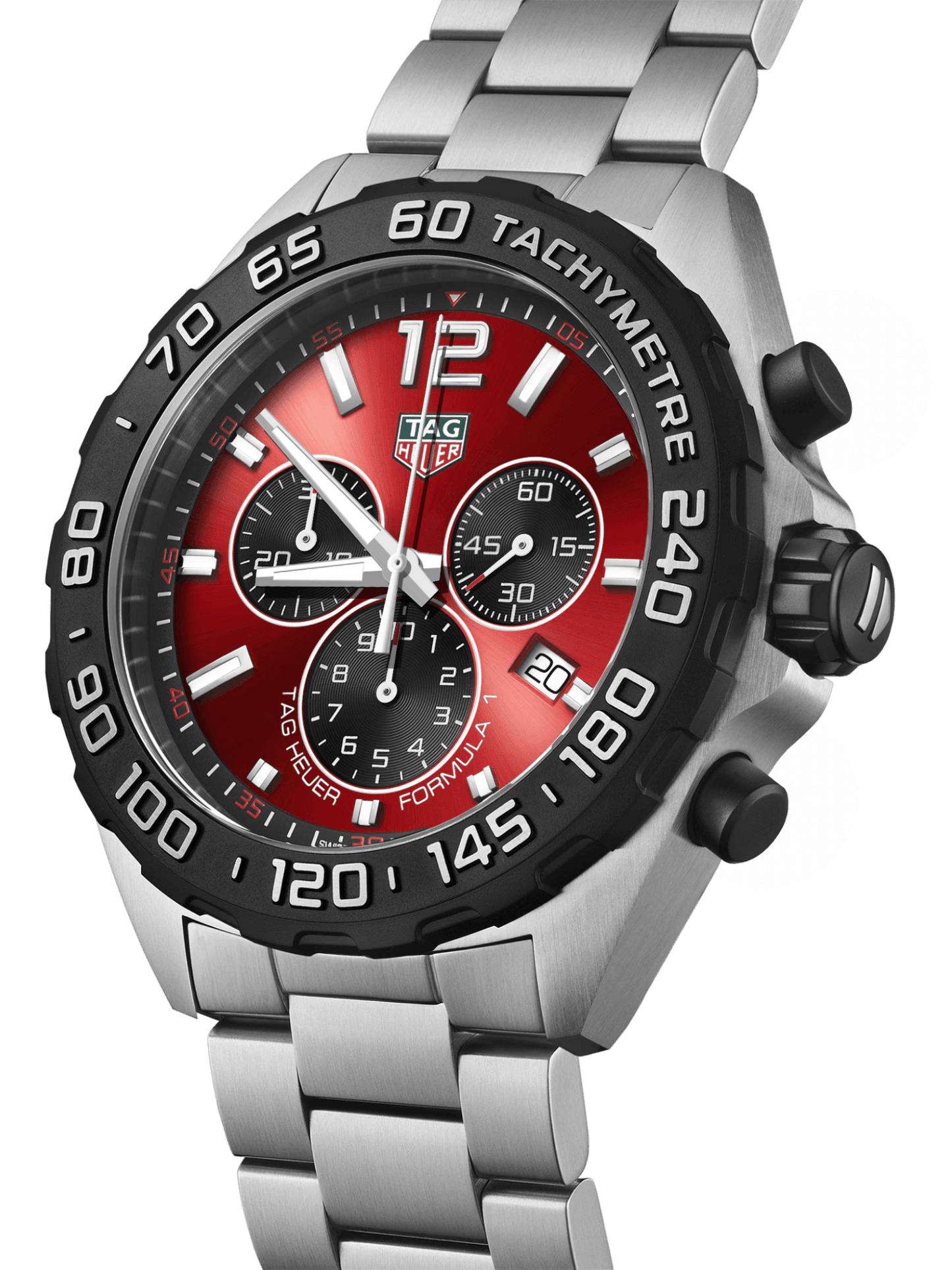 TAG Heuer Formula 1 Chronograph Quartz Red Dial 43mm Men's Watch