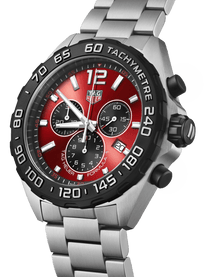 TAG Heuer Formula 1 Chronograph Quartz Red Dial 43mm Men's Watch