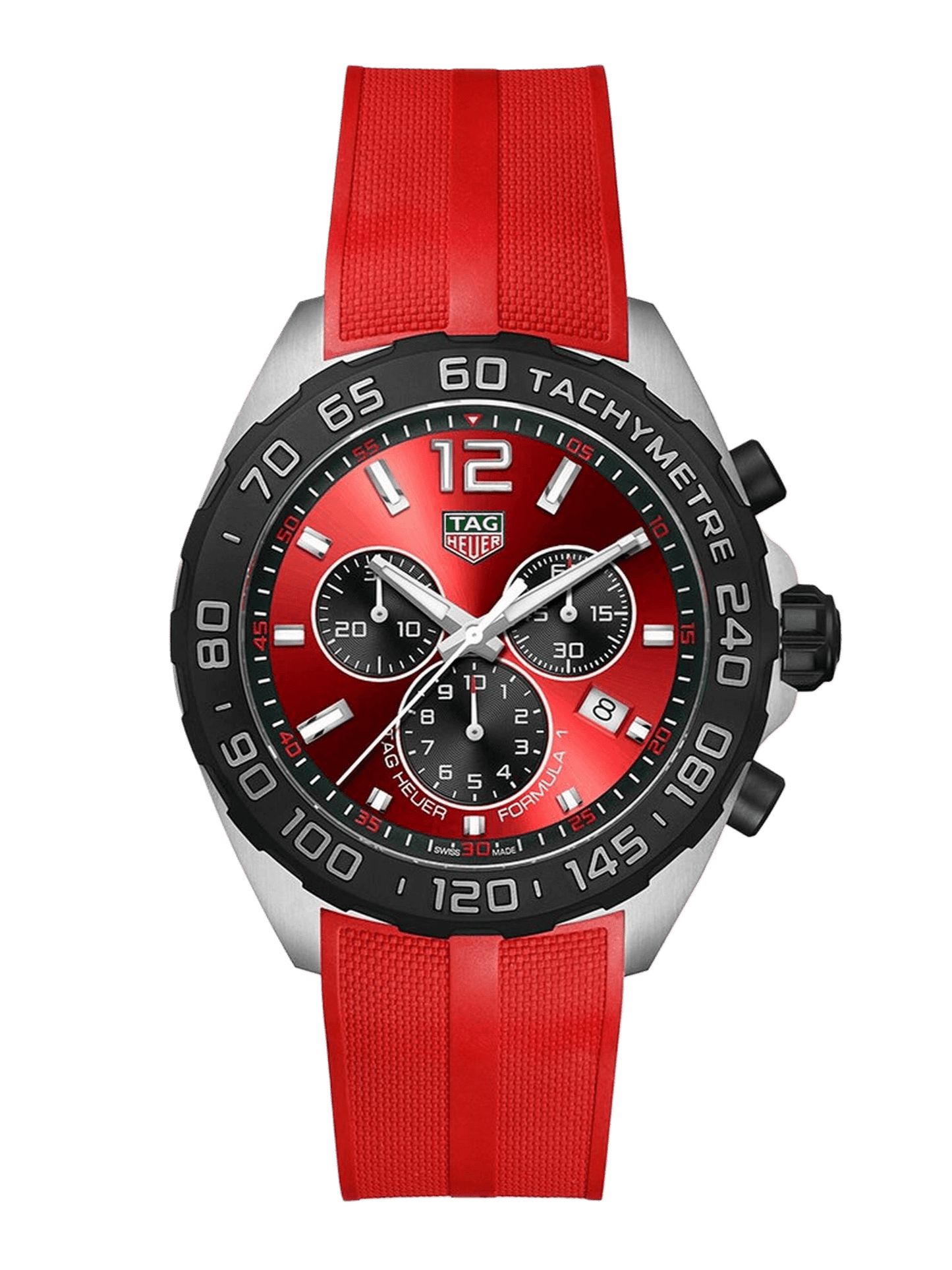 TAG Heuer Formula 1 Chronograph Quartz Red & Rubber 43mm Men's Watch
