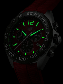 TAG Heuer Formula 1 Chronograph Quartz Red & Rubber 43mm Men's Watch