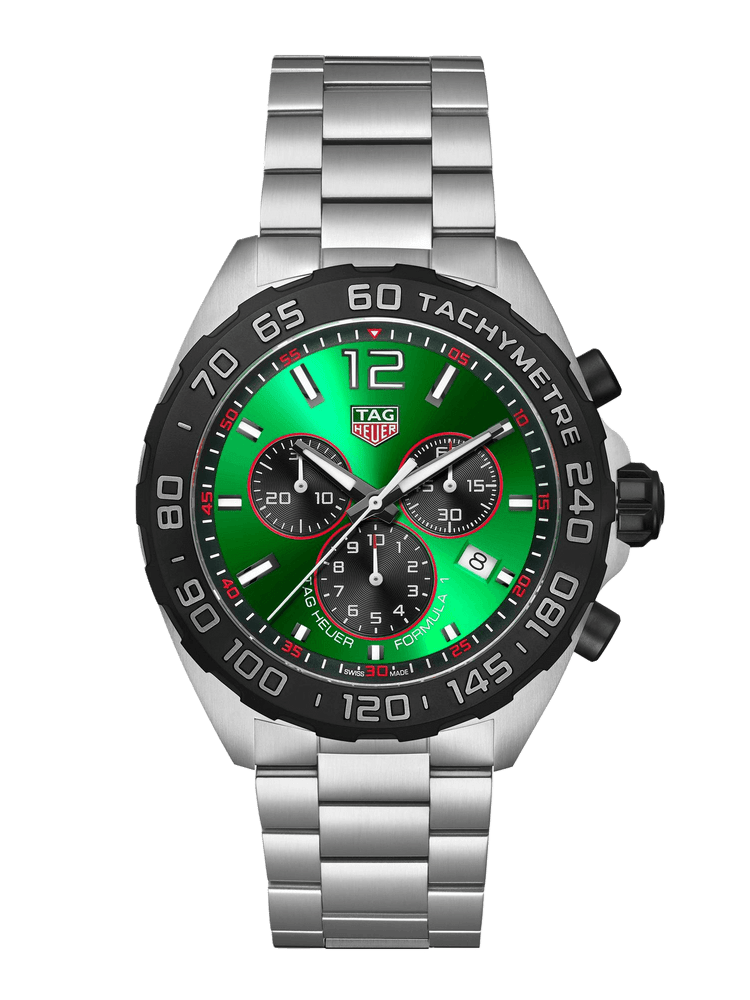 TAG Heuer Formula 1 Chronograph Quartz Green Dial 43mm Men's Watch