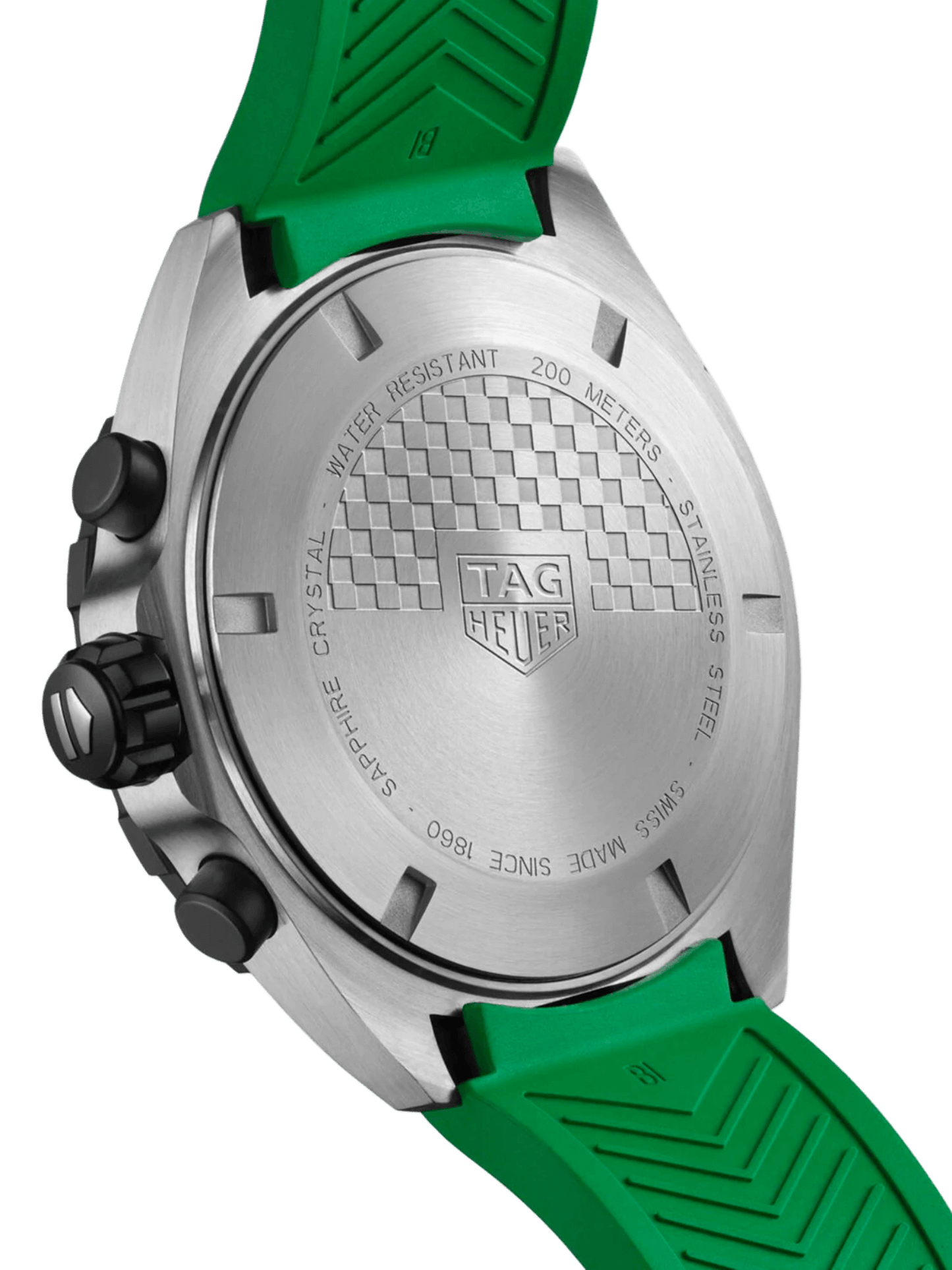 TAG Heuer Formula 1 Chronograph Quartz Green Dial & Rubber 43mm Men's Watch