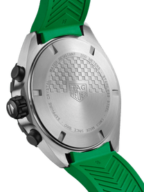 TAG Heuer Formula 1 Chronograph Quartz Green Dial & Rubber 43mm Men's Watch
