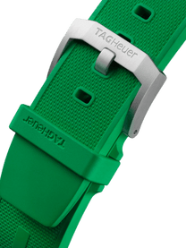 TAG Heuer Formula 1 Chronograph Quartz Green Dial & Rubber 43mm Men's Watch