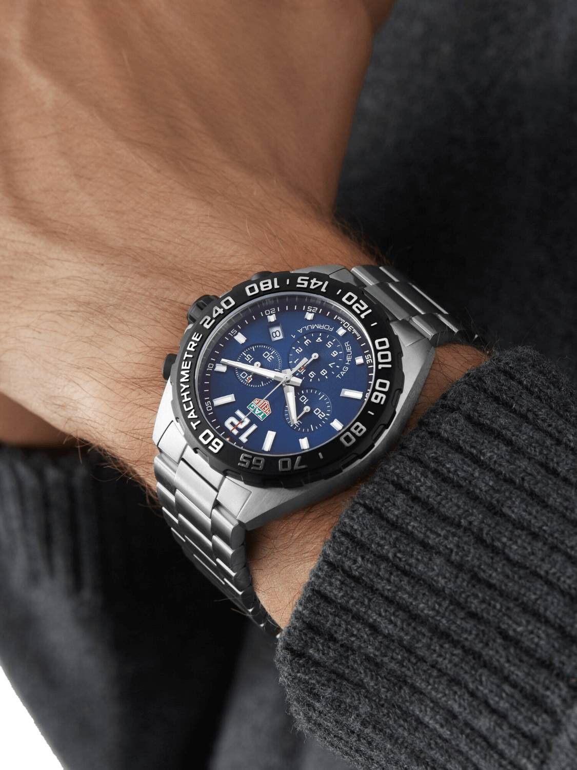 TAG Heuer Formula 1 Chronograph Quartz Blue Dial 43mm Men's Watch