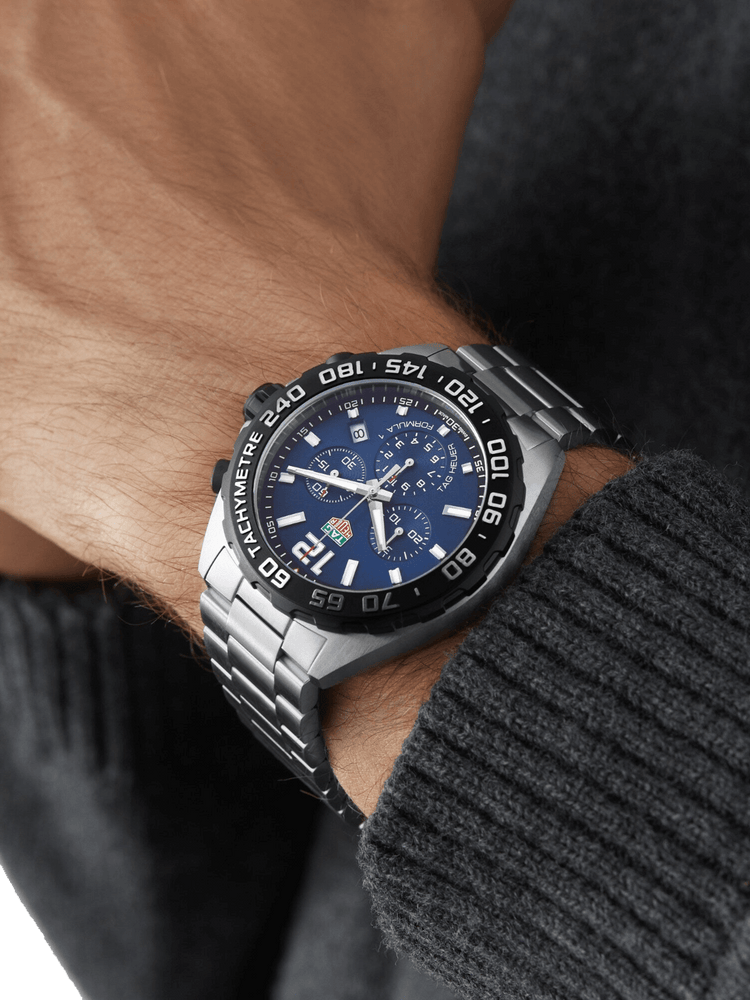 TAG Heuer Formula 1 Chronograph Quartz Blue Dial 43mm Men's Watch