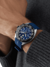 TAG Heuer Formula 1 Chronograph Quartz Blue & Rubber 43mm Men's Watch