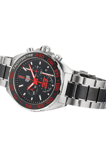 TAG Heuer Limited Edition Formula 1 Quartz Steel & Black Ceramic Band 43mm Men's Watch