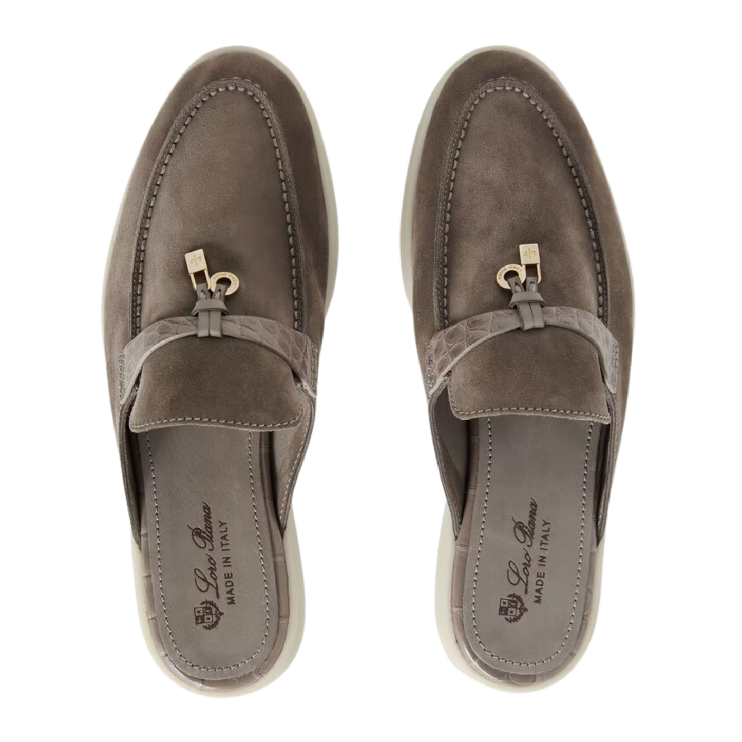 <tc>Loro Piana</tc> Mocassins Babouche Charms Walk pour femmes