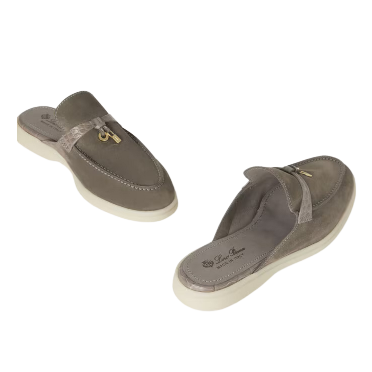 <tc>Loro Piana</tc> Mocassins Babouche Charms Walk pour femmes