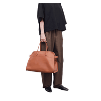 The Row Soft Margaux 17 Bag in Leather