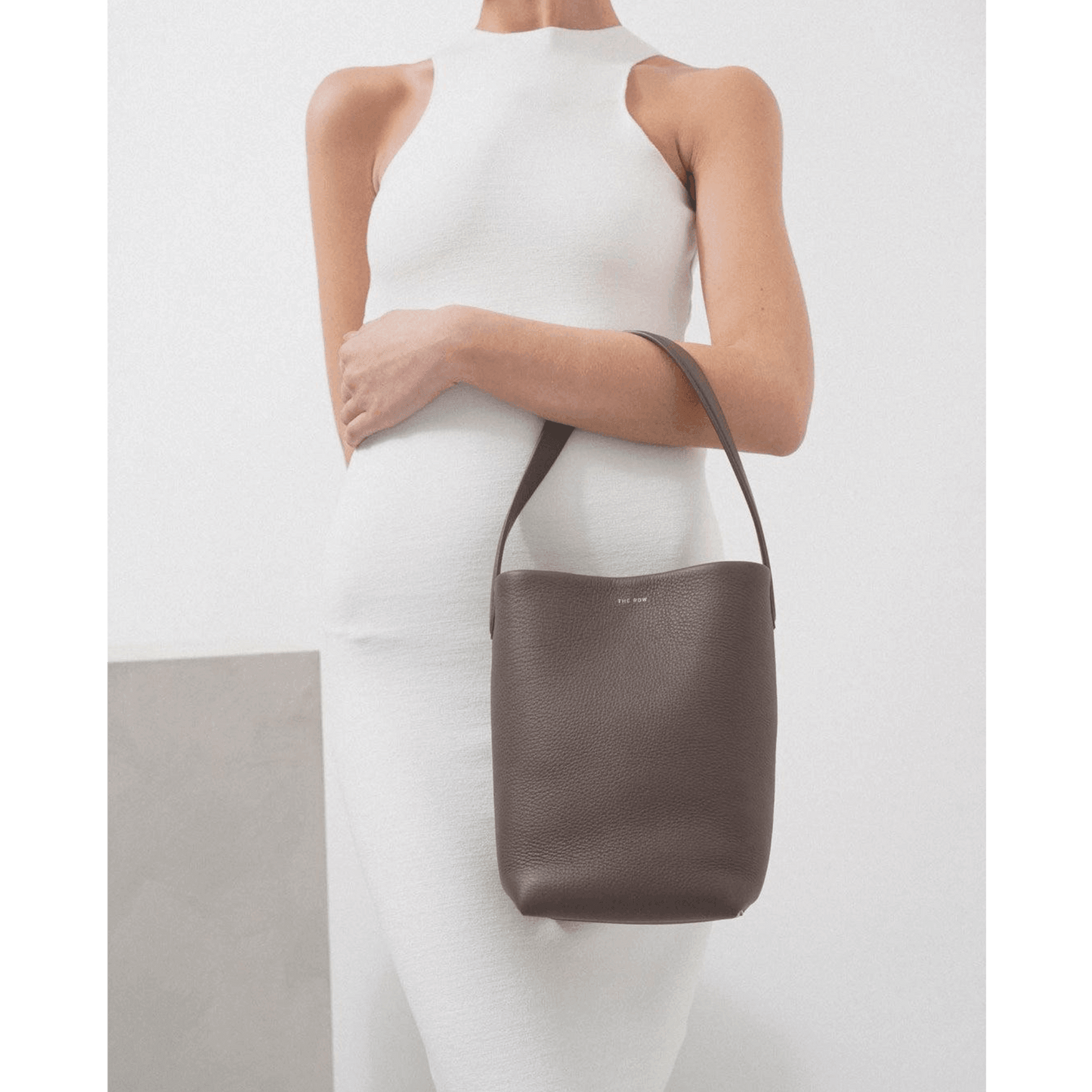 The Row Small N/S Park Tote Bag in Leather