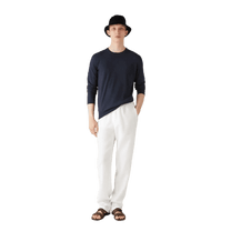 <tc>Loro Piana</tc> Sudadera con cuello redondo superligera para hombre