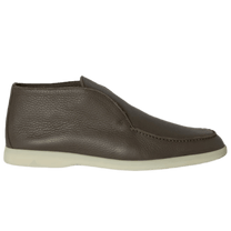 <tc>Loro Piana</tc> Botín de paseo abierto para hombre (piel de ciervo con pelo de castorino)