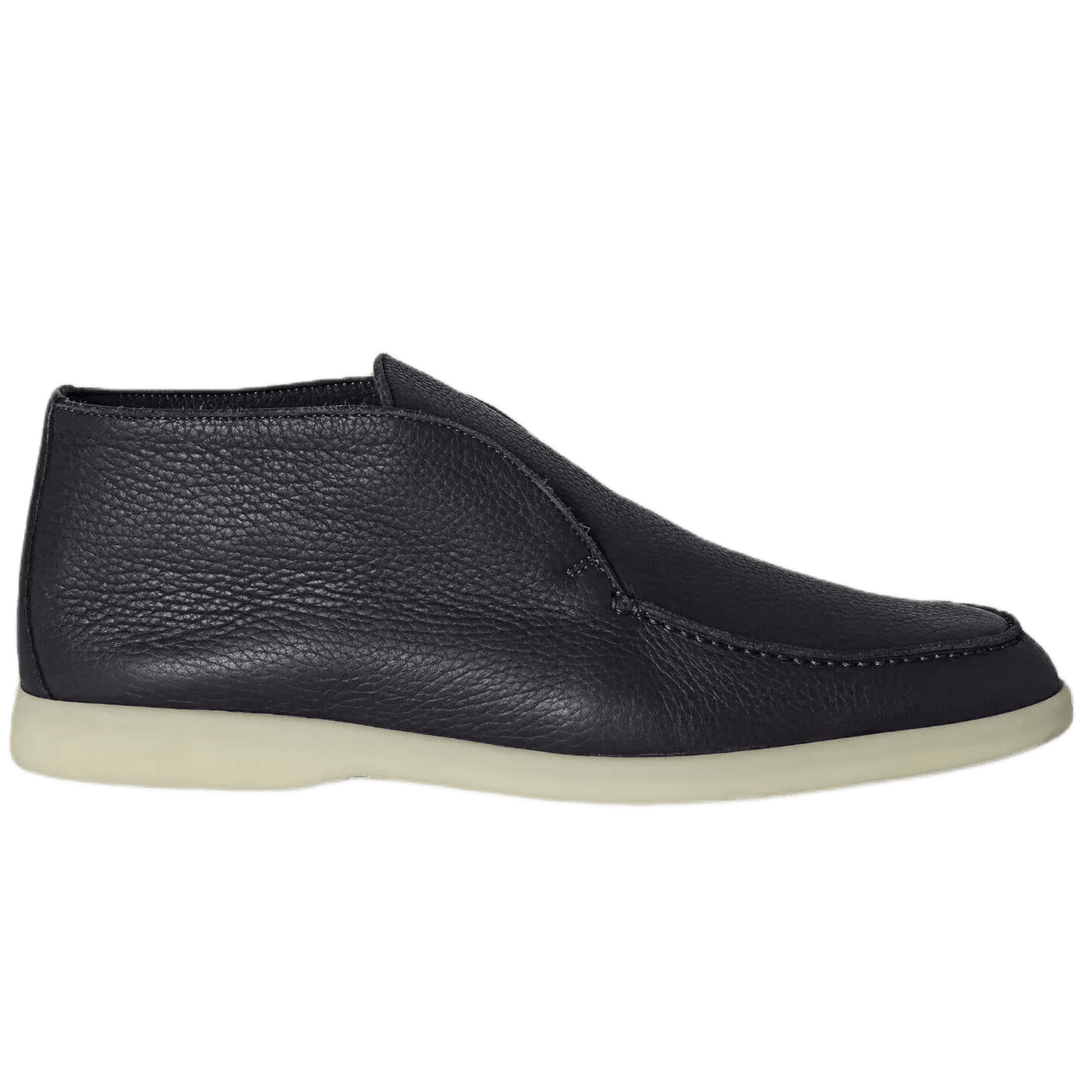 <tc>Loro Piana</tc> Botín de paseo abierto para hombre (piel de ciervo con pelo de castorino)