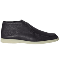 <tc>Loro Piana</tc> Botín de paseo abierto para hombre (piel de ciervo con pelo de castorino)