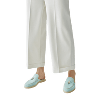 <tc>Loro Piana</tc> Mocassins Babouche Charms Walk pour femmes