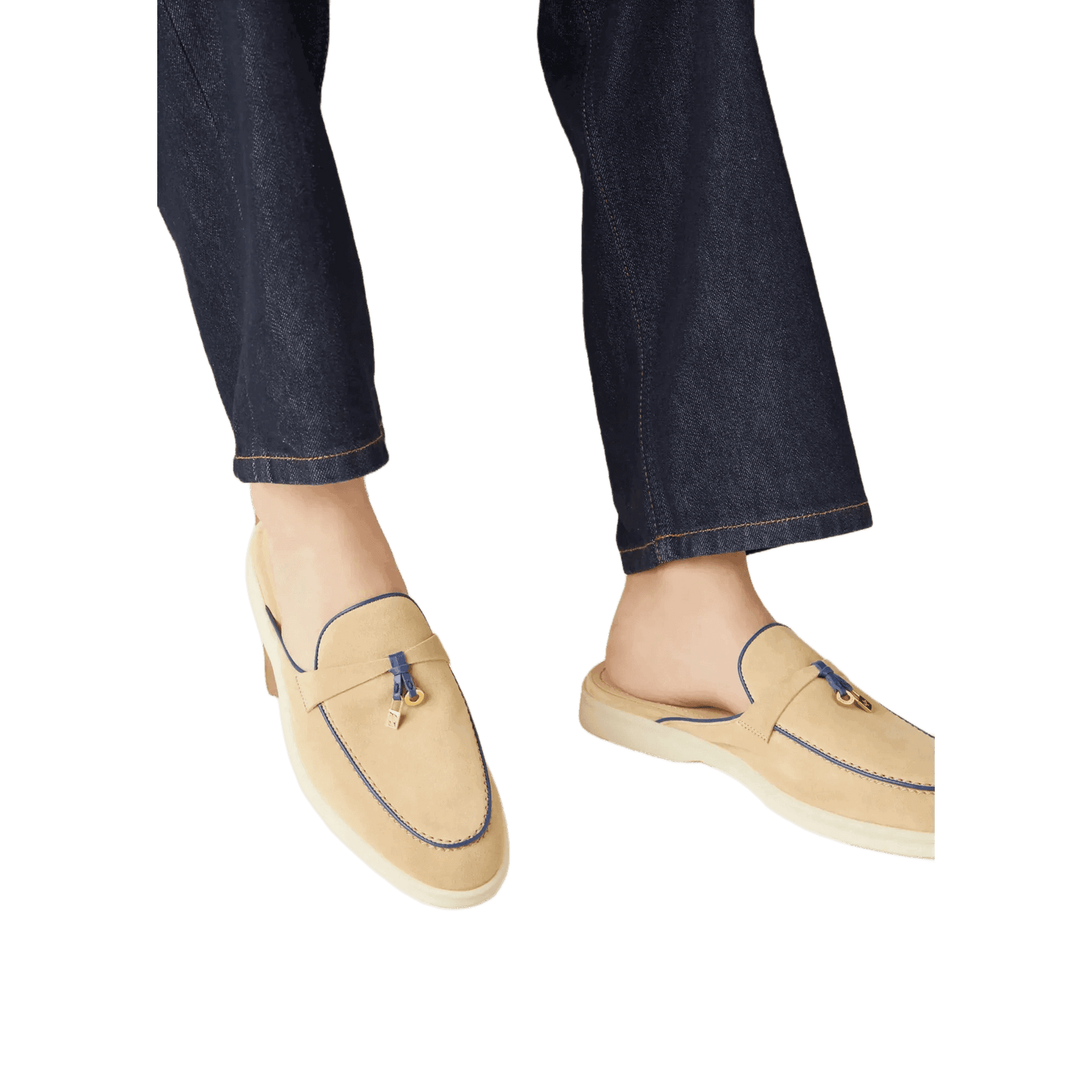 <tc>Loro Piana</tc> Mocassins Babouche Charms Walk pour femmes