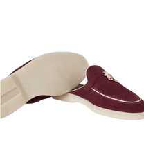 <tc>Loro Piana</tc> Mocassins Babouche Charms Walk pour femmes